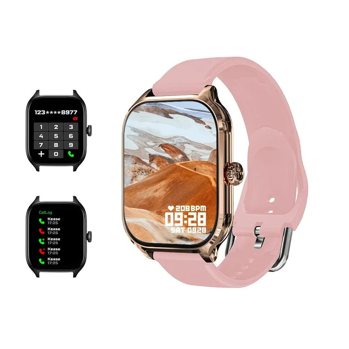 LAXASFIT H9 Smartwatch — Bluetooth Call, Fitness Tracker, Heart & Blood Oxygen Monitor (2.01" Display)