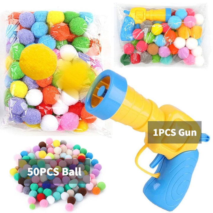 Interactive Plush Ball Launcher Toy for Cats – Fun Shooting Game for Indoor Kittens | Self-Play Pet Toy