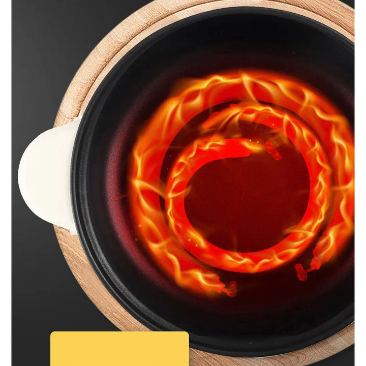 Compact 2-in-1 Electric Cooker – Non-Stick Mini Pot for Fast Meals, Soups & Rice | Ideal for 1-2 People