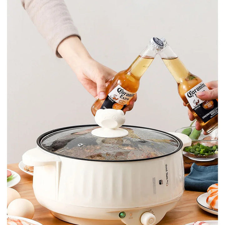 Compact 2-in-1 Electric Cooker – Non-Stick Mini Pot for Fast Meals, Soups & Rice | Ideal for 1-2 People