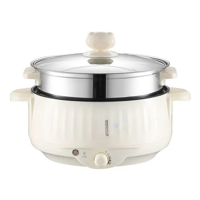 Compact 2-in-1 Electric Cooker – Non-Stick Mini Pot for Fast Meals, Soups & Rice | Ideal for 1-2 People